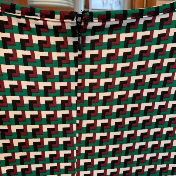 Michael Kors fit snd flare palmetto green patterned dress. Worn twice - Picture 7 of 7